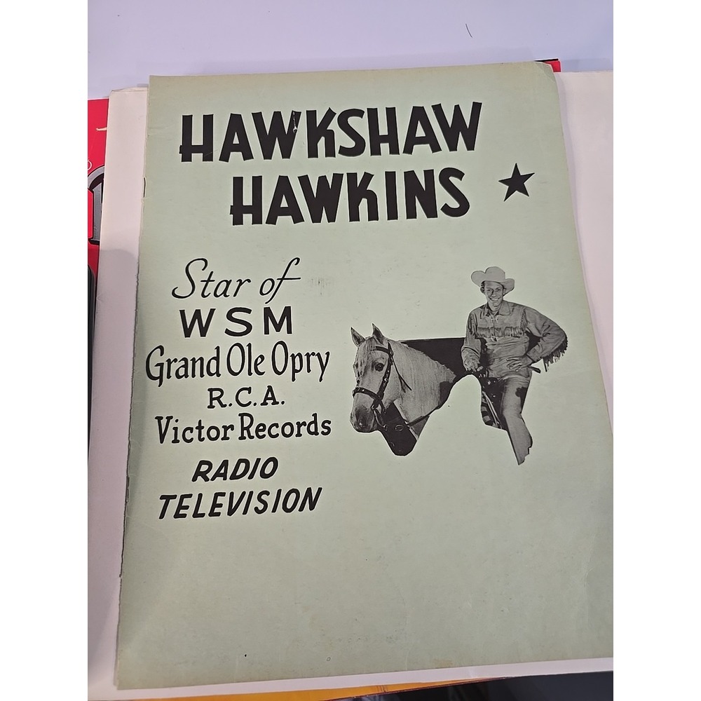 Vintage Hankshaw Hawkins 10 Page Picture Tribute Booklet